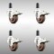 Service Caster 3 Inch 316SS High Temp Glass Filled Nylon 1-3/8 Inch Stem Caster Set Lock Brake SCC-SS316TTLEX20S314-GFNSHT-138-4 - alternate 3